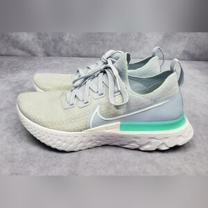 Nike React Infinity Run Flyknit Blue Running Shoes CD4372-400 Women's Size 8